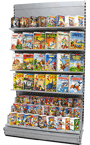 Combination for magazines / pocket book comics, width 4'