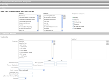 Display Fields screen